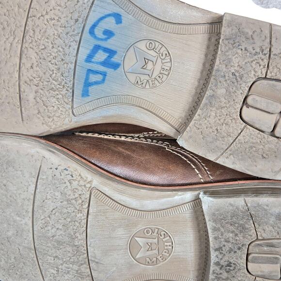 Mephisto Shoes Mens Size 12.5 Brown Leather Derby Air Jet Comfort Dress Lace Up - Picture 12 of 12